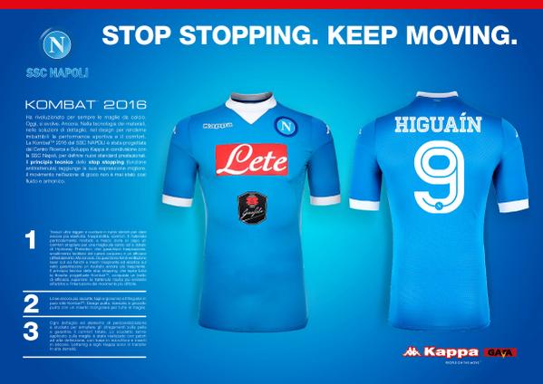 La maglia, solo la maglia. Eccola la nuova maglia del Napoli. Firmata Kappa