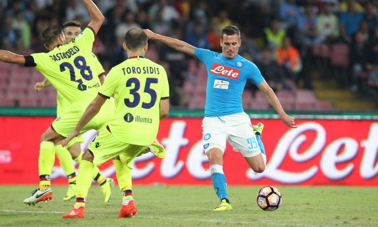 Napoli-Bologna 3-1, pagelle / Callejon regina madre, Milik è forte anche di piedi