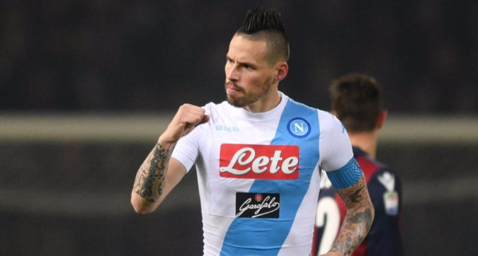 Bologna-Napoli 1-7, è la festa di Hamsik (prima tripletta in A), Mertens (tripletta) e Insigne