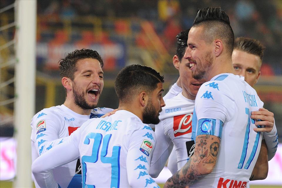 Sono tutte sudate le maglie del Napoli (e anche di Sarri e De Laurentiis)