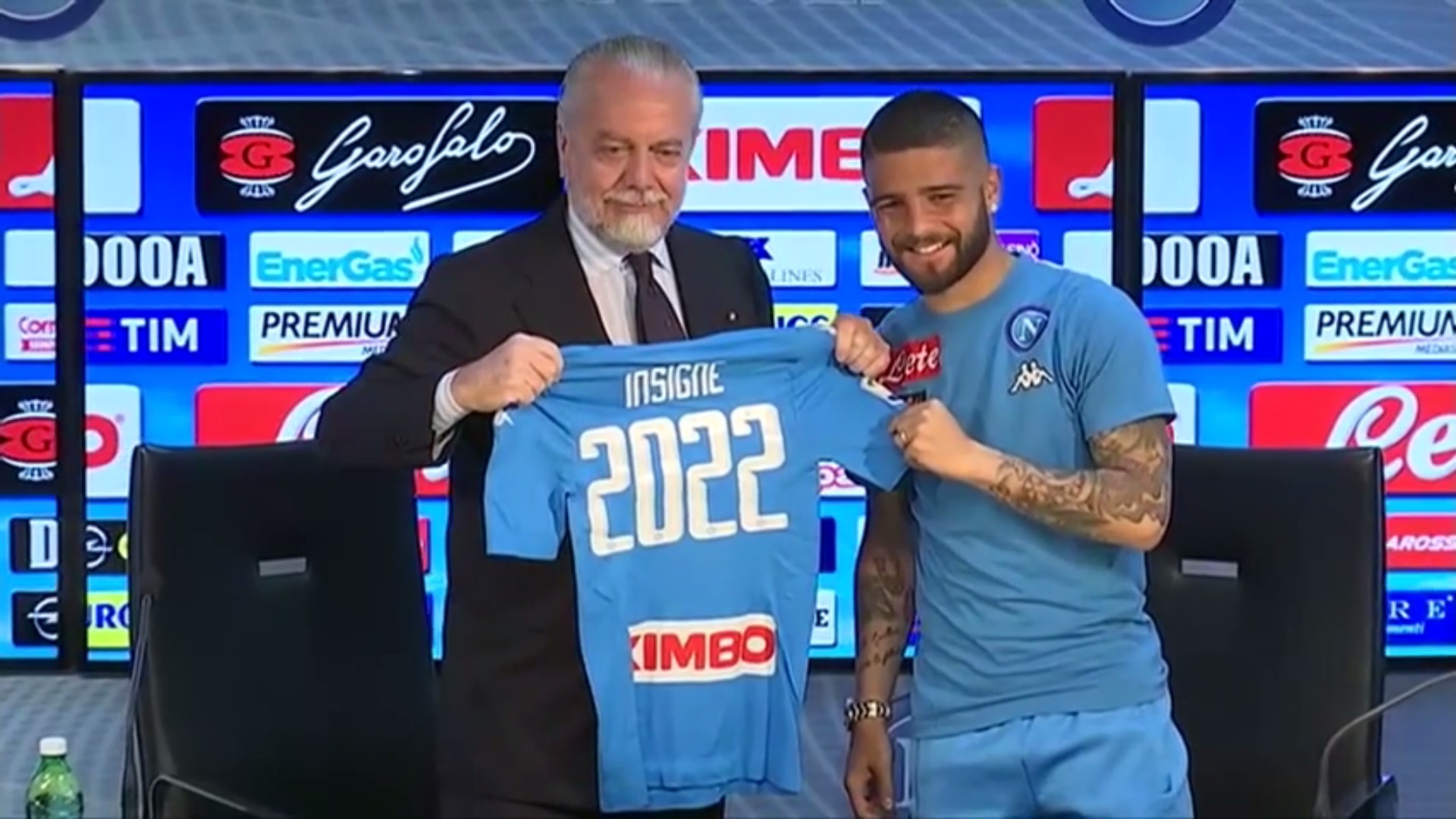 VIDEO – Il rinnovo del contratto di Insigne e l’intera conferenza stampa congiunta con De Laurentiis