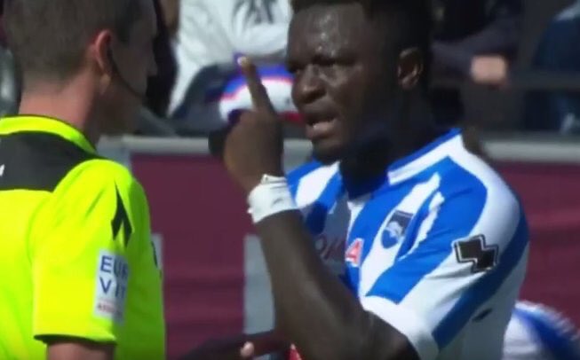 Il Pescara sarebbe dovuto uscire dal campo con Muntari