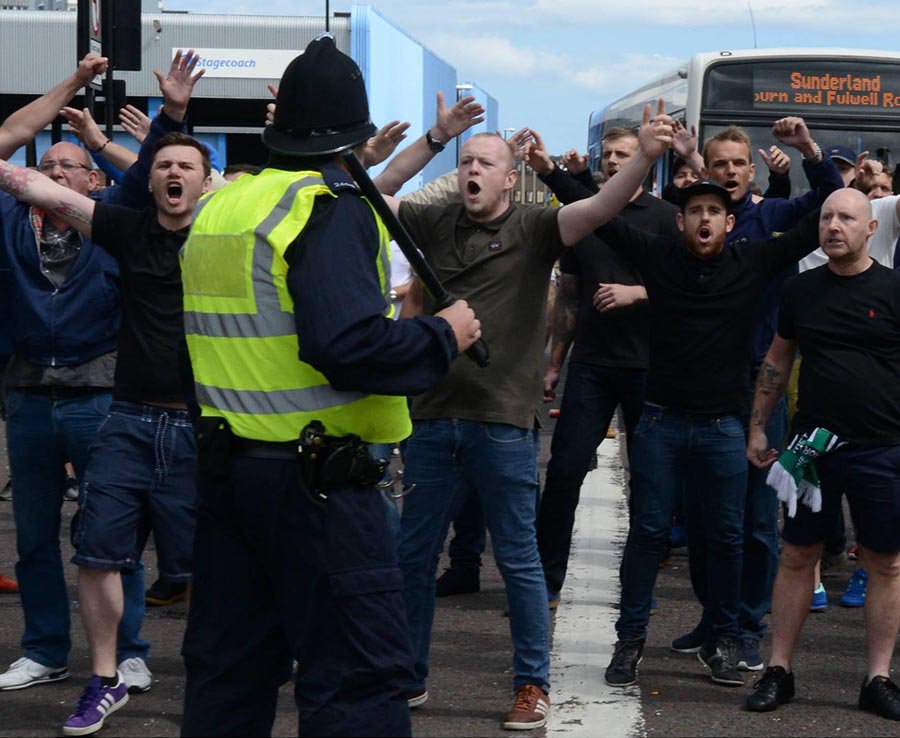 Il pomeriggio caldo a Sunderland tra l’estrema destra e i tifosi del Celtic