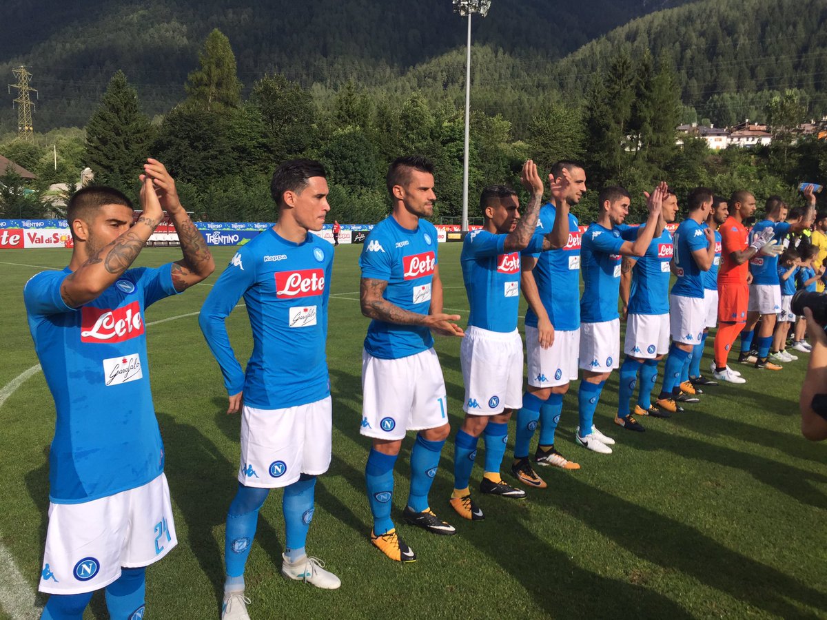 Napoli-Bassa Anaunia 17-0 (live). Sei gol di Mertens, tripletta Milik, doppiette Insigne e Giaccherini