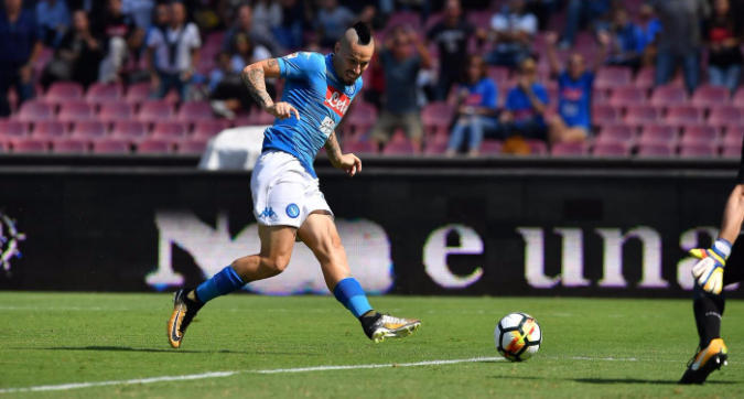 Napoli-Cagliari, il primo tempo: il controllo assoluto e il ritorno di Hamsik