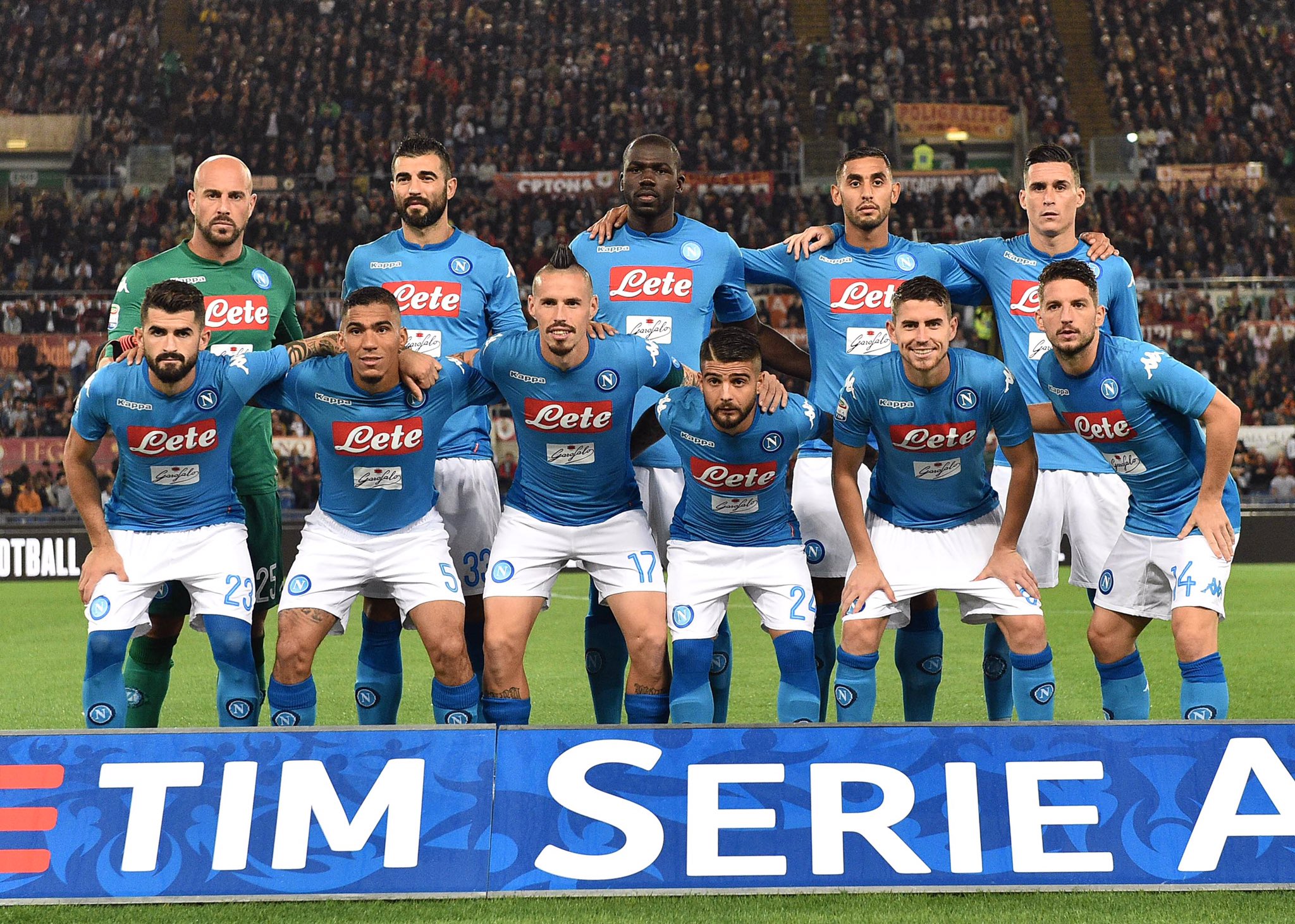 Roma-Napoli, il primo tempo: azzurri sereni, avanti con personalità