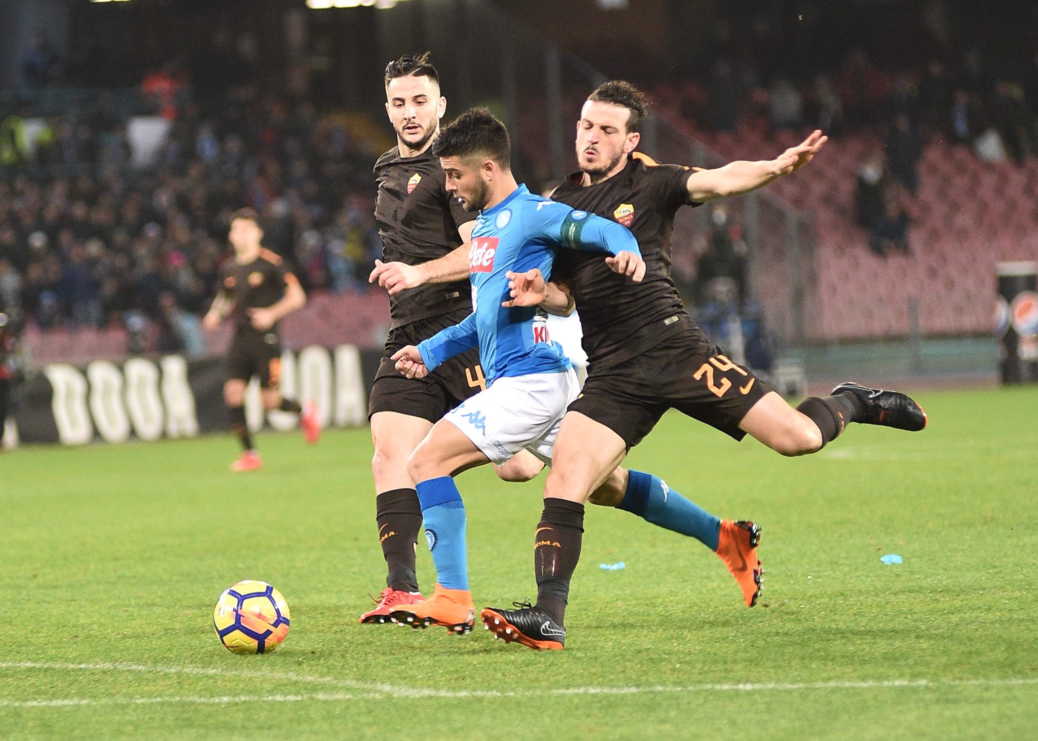 Napoli-Roma 1-2, il primo tempo: la rimonta dopo l’inizio da sogno