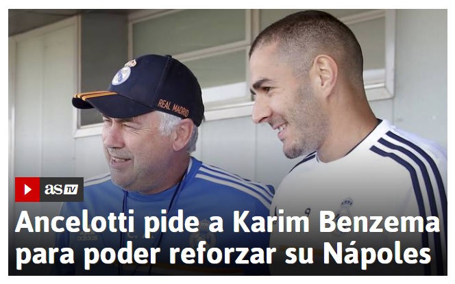 As: il Napoli sogna Benzema, De Laurentiis prova ad abbassare il prezzo