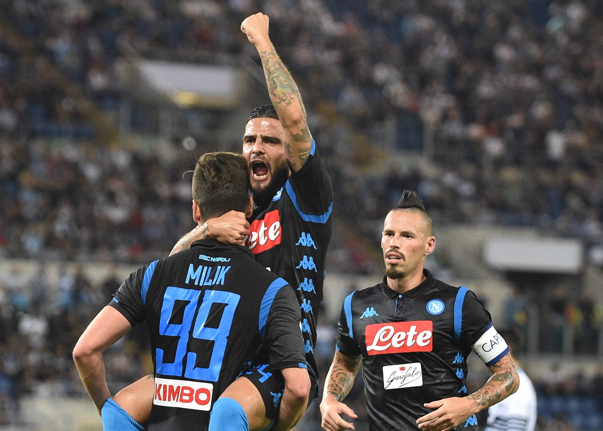 Lazio-Napoli 1-1, il primo tempo: magia di Immobile, la reazione nel segno di Milik