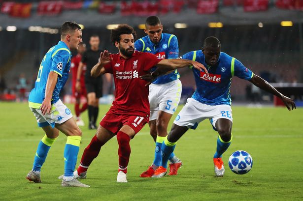 Liverpool-Napoli 1-0, primo tempo: Ospina si fa beffare da Salah