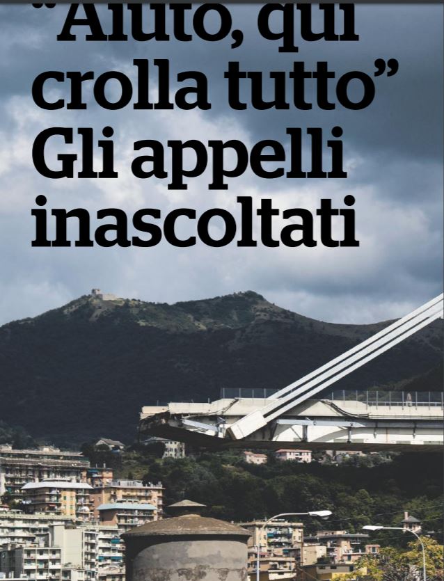 Ponte Morandi: 100mila chilometri in Italia senza manutenzione stradale