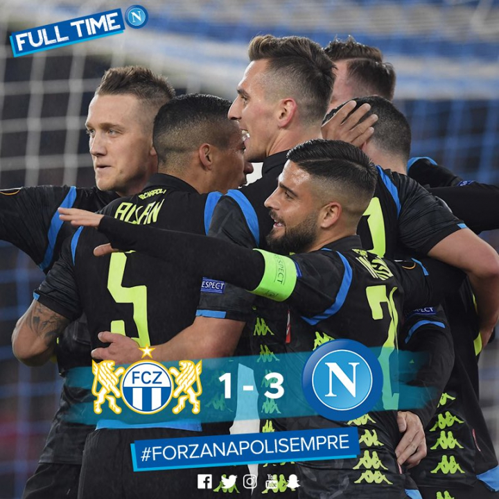 Zurigo-Napoli 1-3: e tirateli mo gli accendini