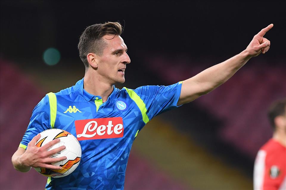 Grande gol di Milik contro la Nord Macedonia di Elmas