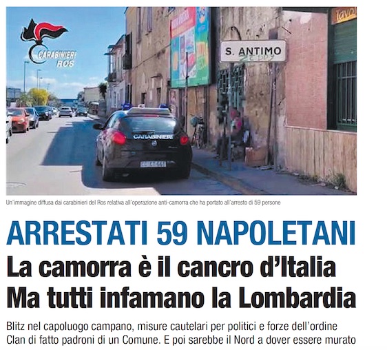 Scoop di Libero: il Nord non è razzista