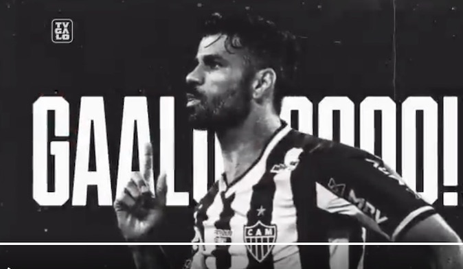 La capolista Atletico Mineiro vince, annuncia Diego Costa e sogna il secondo campionato