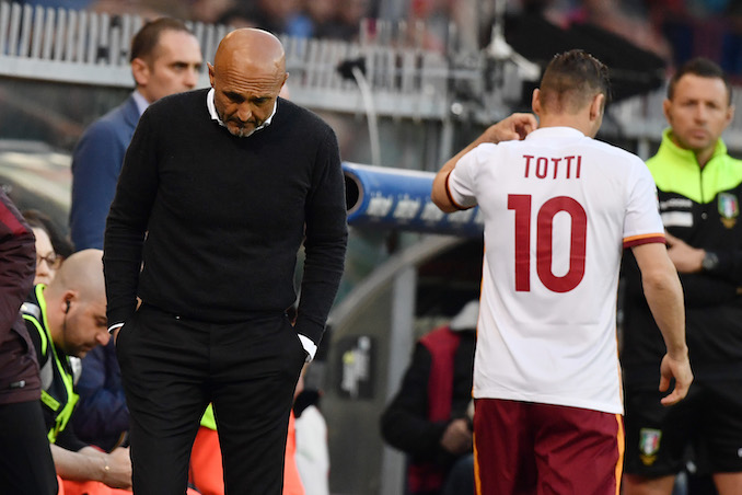 Spalletti: «Non è vero che Totti ha smesso di giocare a causa mia»