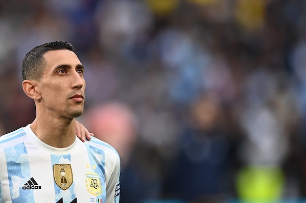 Di Maria festeggia la doppietta con l’Argentina, i tifosi juventini lo attaccano