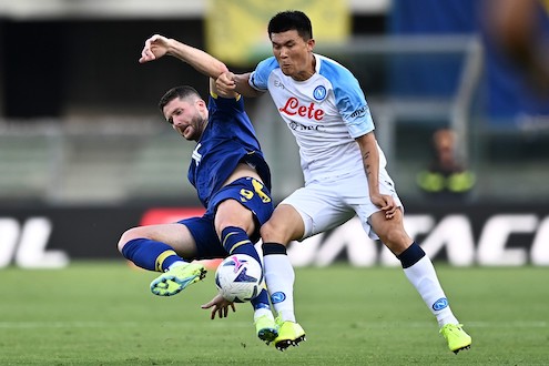 Verona-Napoli: nel settore ospiti a farci foto e video con tale YouTuber coreano Buonaseba