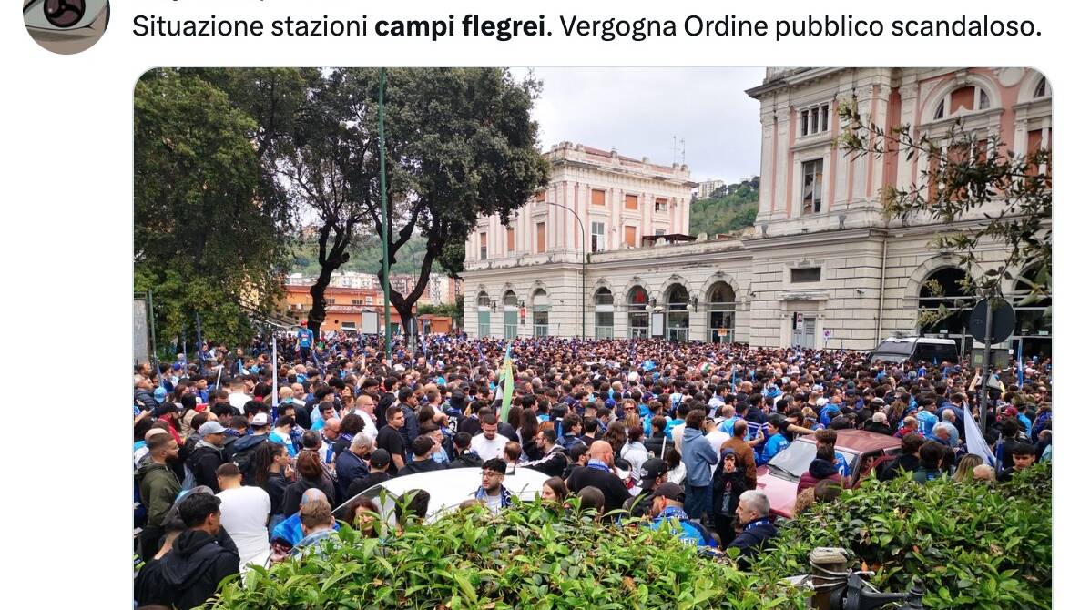 «Festa scudetto, giovedì sera a Napoli Cumana e Linea 2 solo fino a mezzanotte, come si farà?»