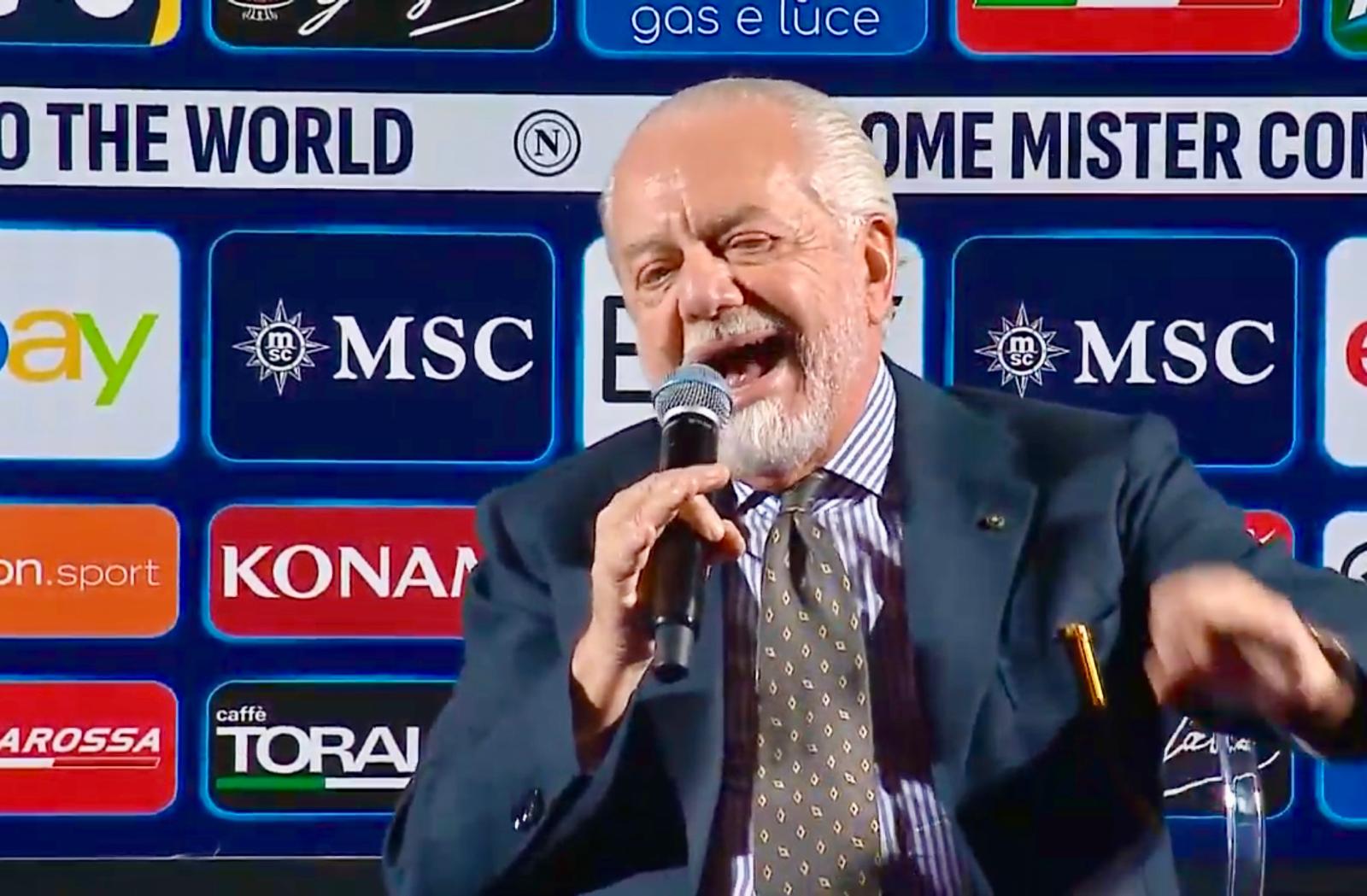 De Laurentiis: «Napoli forse si sta svegliando da un letargo di trecento anni»