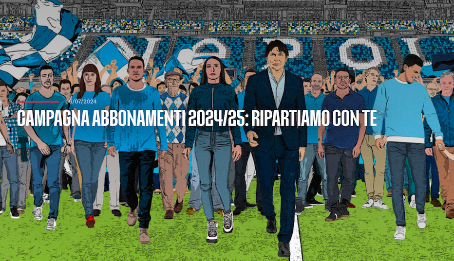 Mercoledì parte la campagna abbonamenti del Napoli