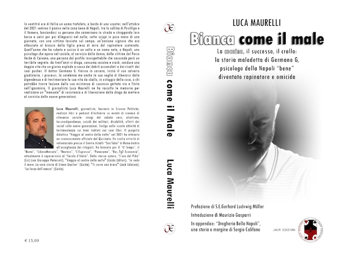 Il libro di Luca Maurelli su uno psicologo cocainomane a Napoli. Stasera a “Ricomincio dai libri”